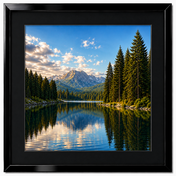 Obsidian Luxe Metal Frame – Premium Glossy Aluminum Picture Frame