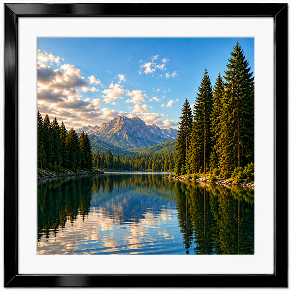 Obsidian Luxe Metal Frame – Premium Glossy Aluminum Picture Frame