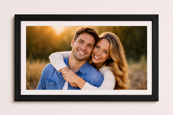 Modern Flat Wooden Photo Frame | Custom Wall Picture Frame Online