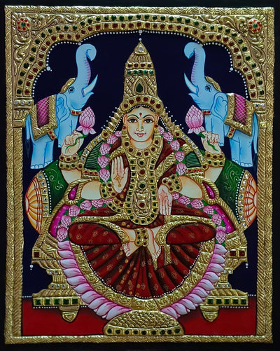 Saraswati Mata Tanjore Handmade Painting