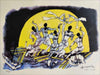Dancing Ladies- A Famous Painting by M.F. Husain
