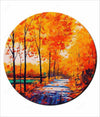 Acrylic Round Canvas Painting