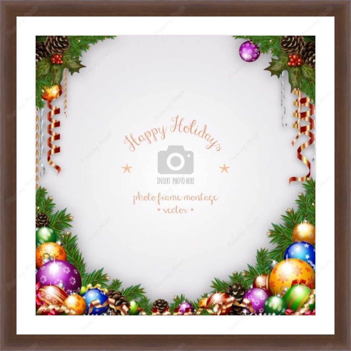 Merry christmas photo frames