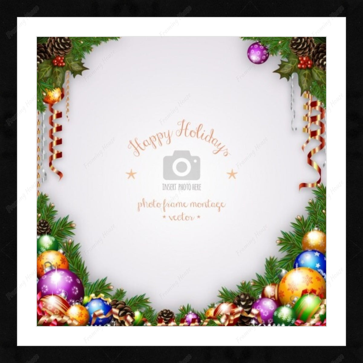 Merry christmas photo frames