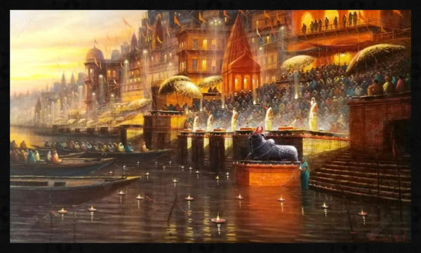 varanasi ghat painting