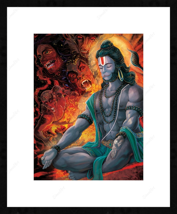 modern hanuman painting