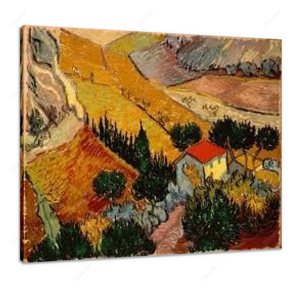 Valley With Ploughman Seen From Above