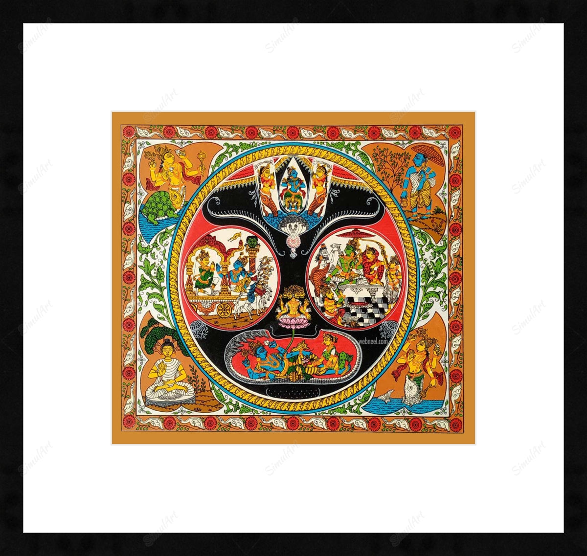 Garuda Pattachitra pattachitra painting – onlineframing