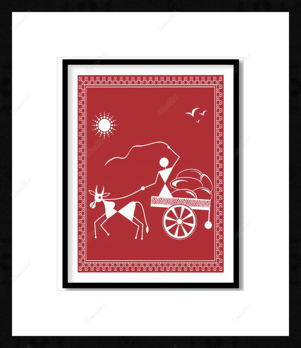 Warli Painting On Canvas