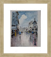 Framed print with mat & glazing