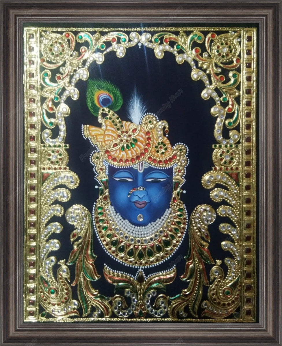 Krishna  Tanjore Handmade Painting
