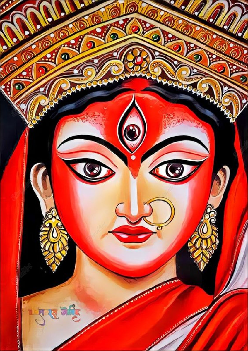 Ma durga paintings