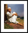 sai baba oil painting