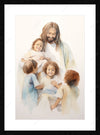 Framed print with mat & glazing
