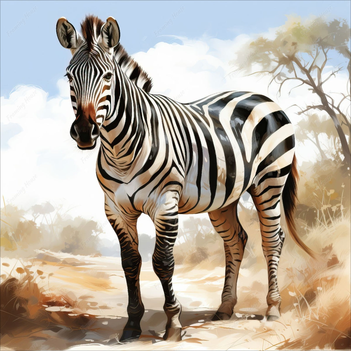 Zebra Painting