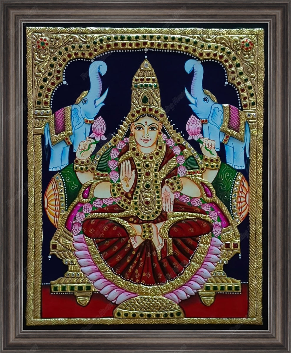 Saraswati Mata Tanjore Handmade Painting