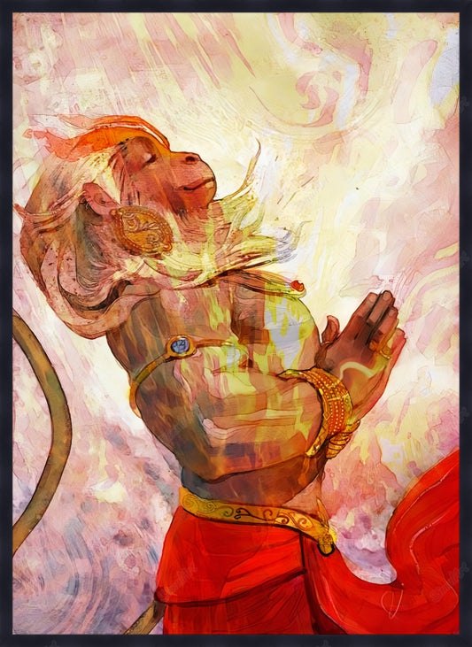 Lord Hanuman Ji Canvas Painting