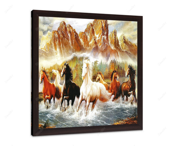 7 Running Horses Painting Vastu
