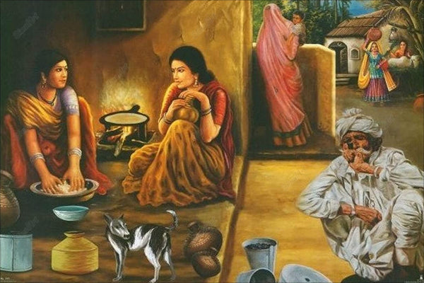 Village Landscape Painting