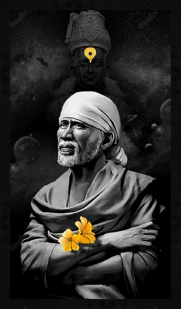 Sai Baba Big Canvas Painting