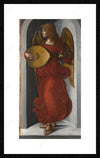 An Angel in Red with a Lute