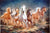 7 Horses Painting In Bedroom