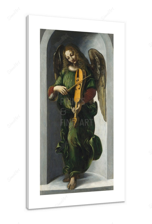 Ambrogio de Predis - Angel in green with a vielle