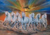 7 Horses Painting In Bedroom