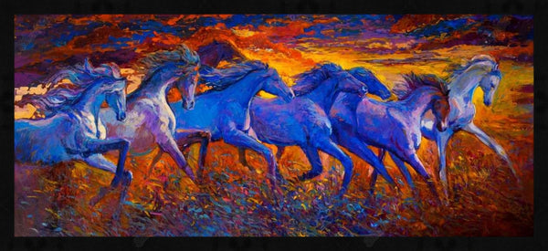 7 Horses Painting In Bedroom