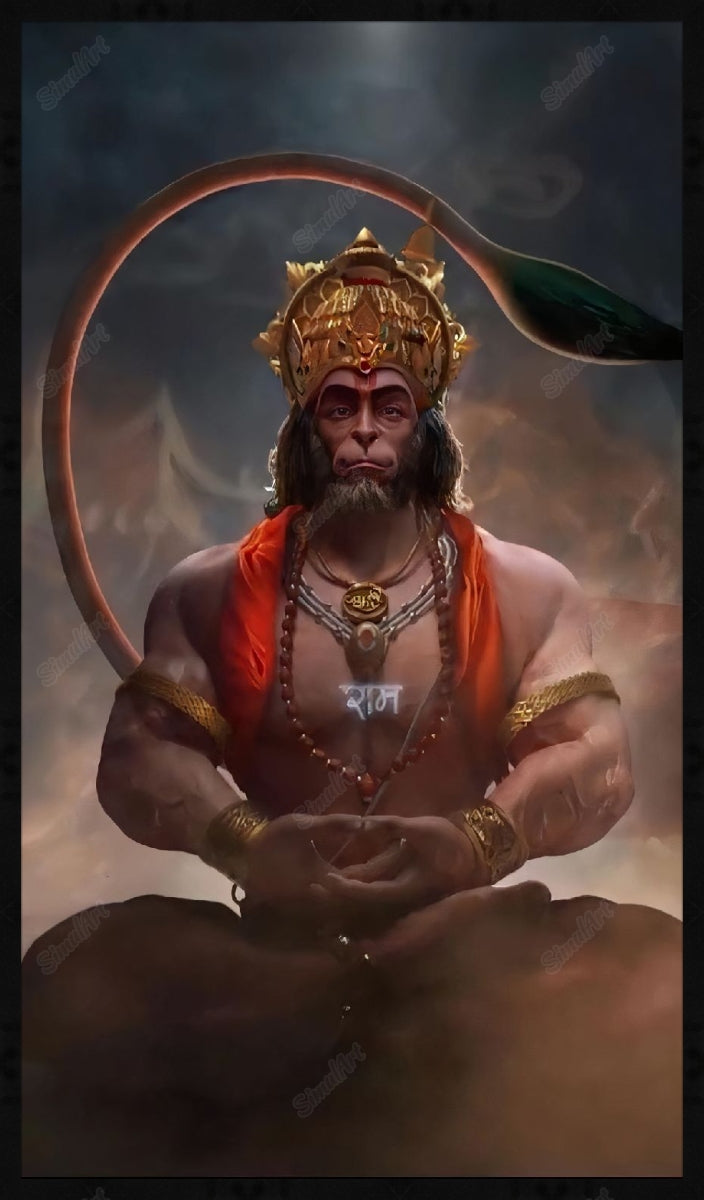 Hanuman Ji Canvas Painting