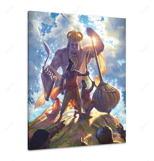 ram hanuman painting