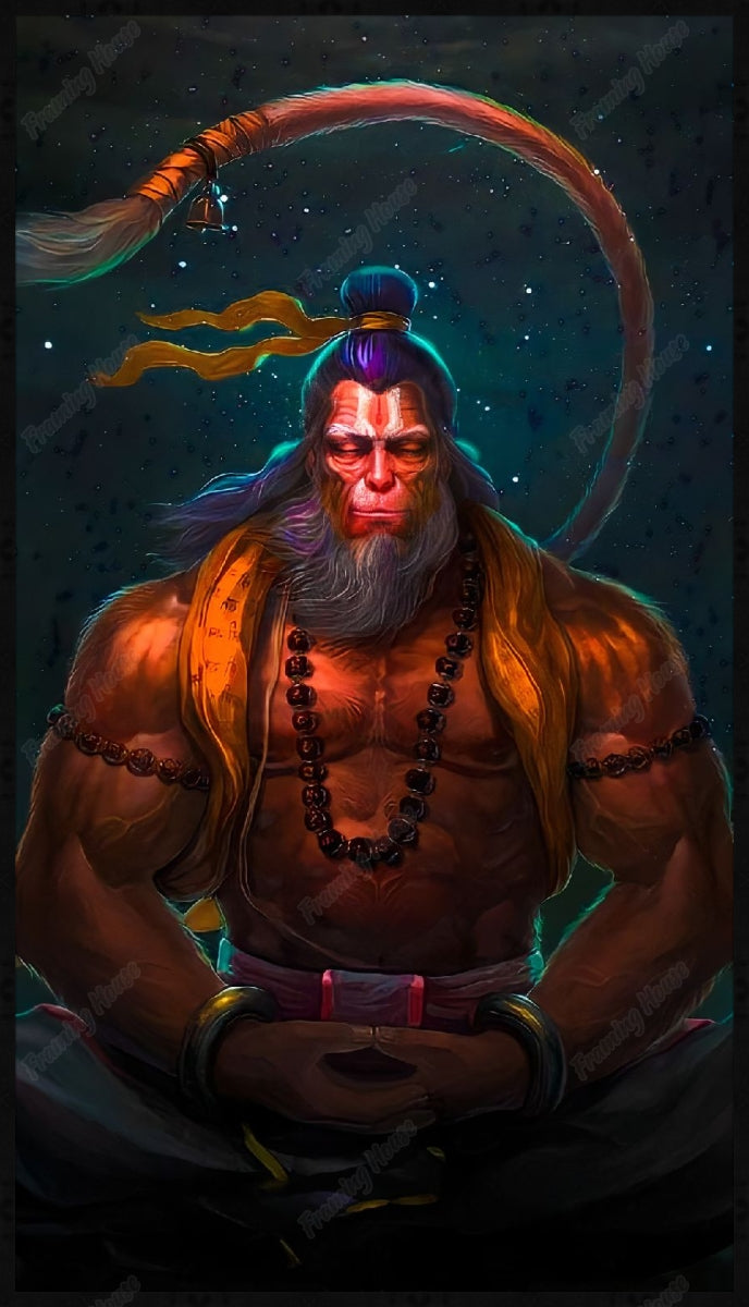 Hanuman Big Canvas Painting