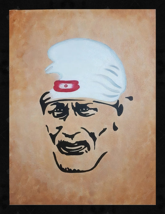 modern art sai baba painting