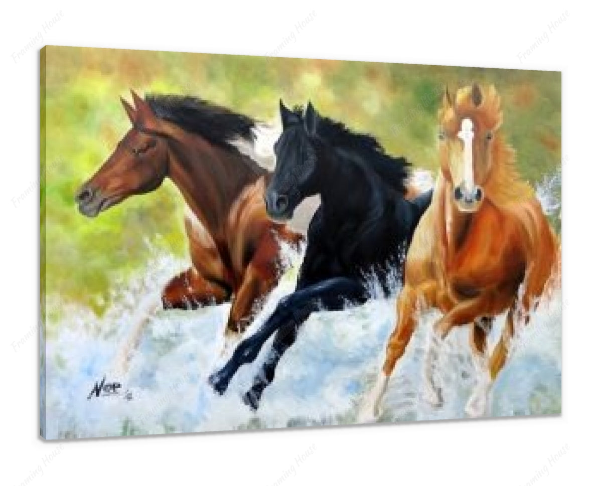 3 Horses Painting