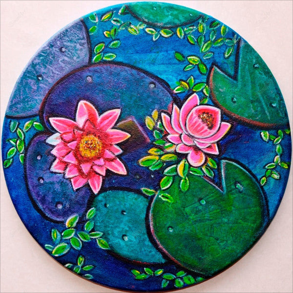 Round Canvas Painting