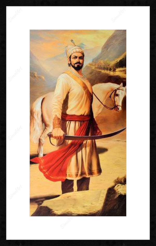 Shivaji Maharaj Oil Painting