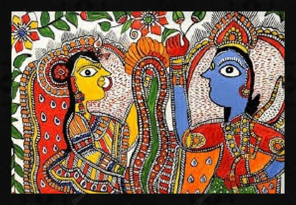 Madhubani Painting Adorns Madhubani Station By Jamini Roy