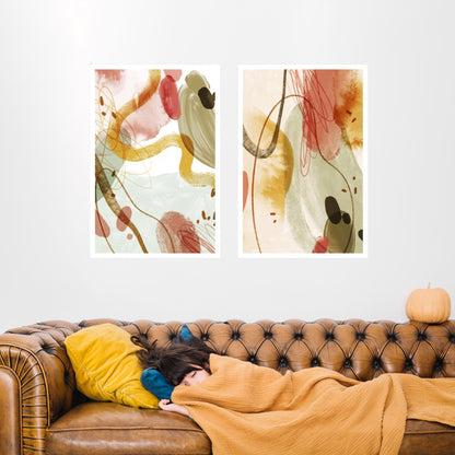 Abstract-golden-stone-art-hanging-pictures-waves-artistic Paintings