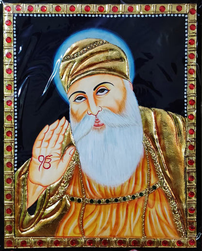 Wahe Guru Ji Tanjore Handmade Painting