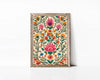 Floral Print Indian Folk Art Traditional Indian Floral Printable Wall Art