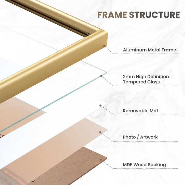 Golden Metal Frame