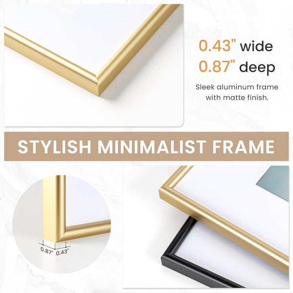 Golden Metal Frame