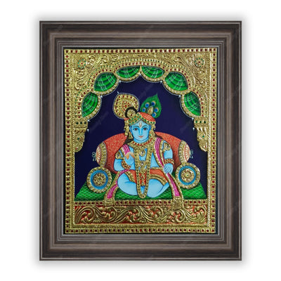 Krishna Tanjore Handmade Painting