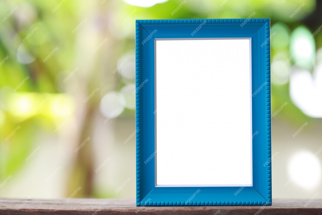 Blue photo frame