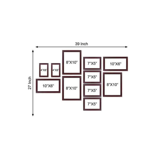 Premium Brown Synthetic Fiber Photo Frame