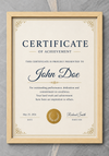 Certificate Frame – A4 & A3 | Premium Wooden Frames | Online Framing