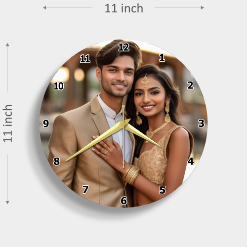 Custom Wall Clock , personalized wall clock ,personalised photo clock ...