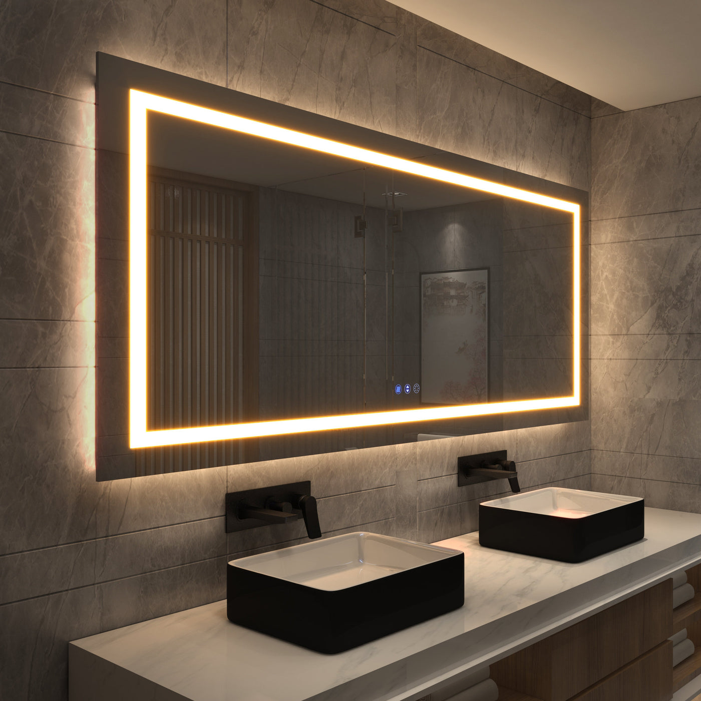 Wall Mounted Led Light Mirror