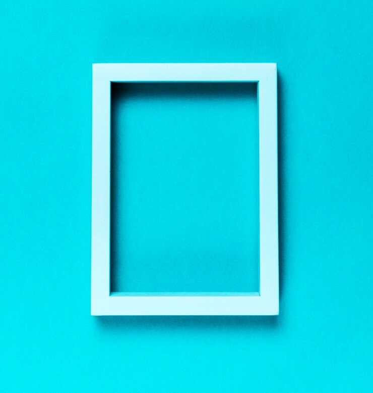 Blue photo frame