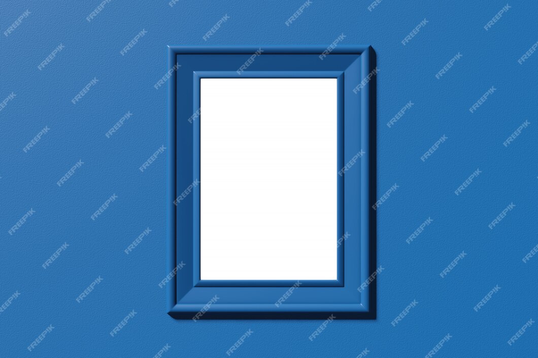 Blue photo frame